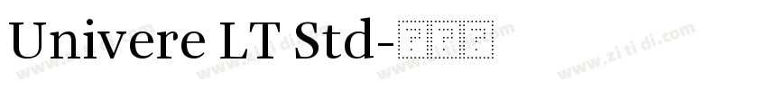 Univere LT Std字体转换